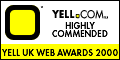 This is The Yell award, Yell.com Highly commended Site image.